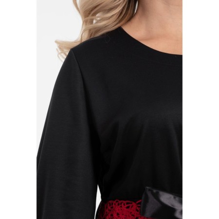 Female dress, size 54, black color-12