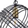 Suspended indigo lamp, 10001/1p Black. 1x60W, E27, 280x280x305/1832 mm