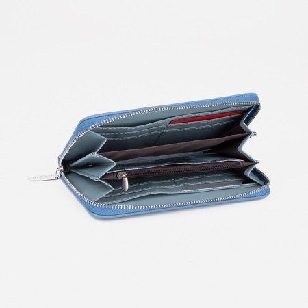 Women's wallet with lightning, blue color-3