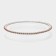 Black dining plate "Orbit", d = 27 cm, pink gold color