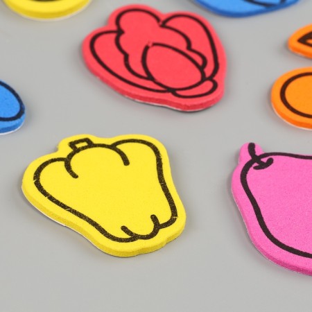 A set of figures from EVA on an adhesive basis "Fruits", 13 gr, color mix-1