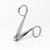 Kusachki-cannips are manicure, in the form of scissors, 7.5 cm, silver color