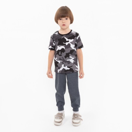 Pants for a boy, gray color, height 140 cm