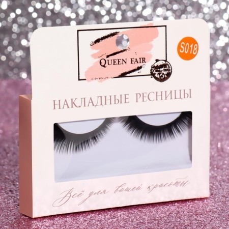 Falled eyelashes "seductive view", without glue, black color-4