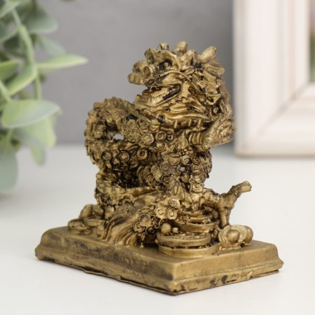 NECKE Polystone for bronze "Dragon. Monetary activation" 4.7x7x7.5 cm-2