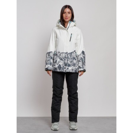 Ski costume female winter, size 46, white color