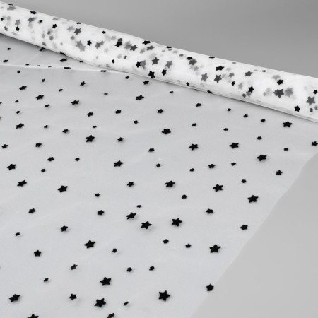 Glass with Flac "Stars", 150 cm, 1 ± 0.2 m, white color-1