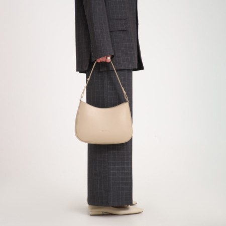Female bag Textura, average size, beige color-8
