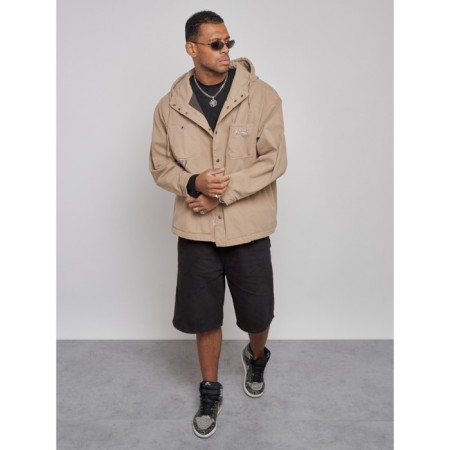 Jeaning jacket men's, size 48, beige color-9