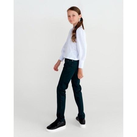 School blouse for a girl, white color, height 140 cm-3