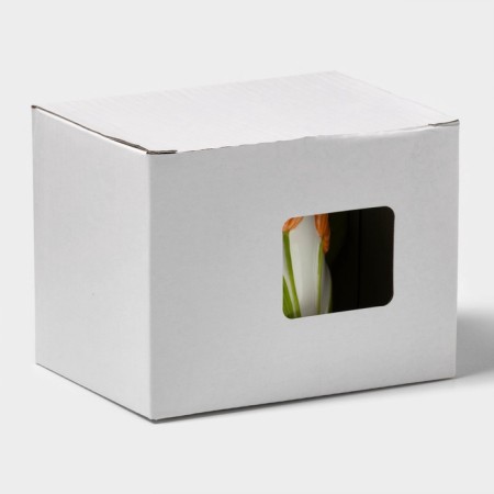 Mug 430 ml "tulip" Orange flower-2
