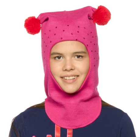 Hat for girls, size 51-52, pink color