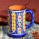 Mug Rishtan ceramics "Flowers", 500 ml, blue
