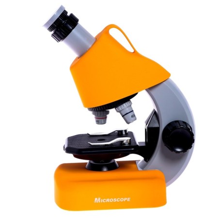 Children's microscope "Young scientist" Frendering x100, x400, x1200, backlight, yellow color-2
