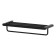 Shelf for towels with a rod 60 cm black artwelle
