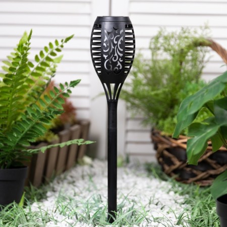 Sunny battleship lamp. "Start", "Maori" 7.5x49.5 cm, IP44, 12 LED, EFF. fire, t/white-1