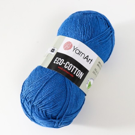 Eco-Cotton yarn 80% cotton 20% polyester 220m/100g (774 cornflower-1