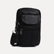 Male bag, black color