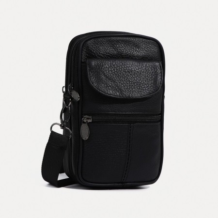 Male bag, black color
