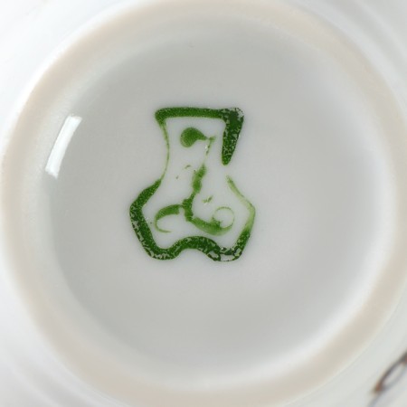 Porcelain stand for eggs "Geese", 50 ml-5
