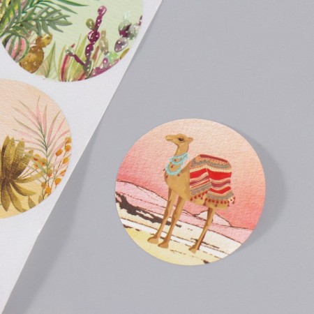 Stick Paper "Camels" d = 3.8 cm 252 pcs in roll-2