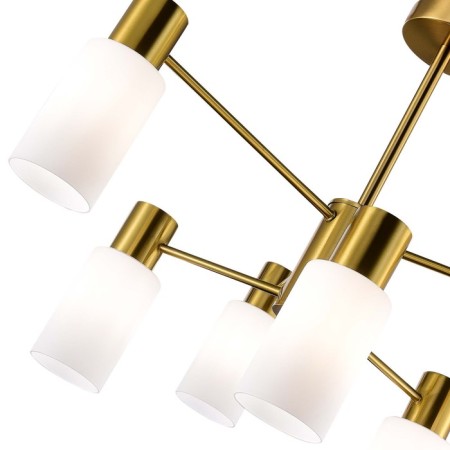 Ceiling EVOLUCE lamp. Sle1139-302-06. Gessi. 6x60 watts, E14, 68x68x48 cm, brass color-2