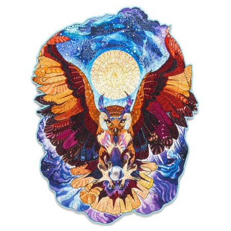 Wooden puzzle "Wise owl", size L - 29.5 × 37.8 cm, 173 details