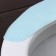 The sticker for the toilet is plain, 2 pcs (blue)
