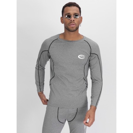Thermal underwear is male, size 52-54, the color is light gray-2