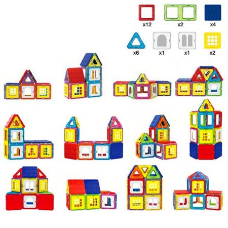 Designer magnetic "colored magnets", 28 parts-1