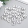 Buttons plastic 2 punctures Crystal "Heart" 1.7x1.7 cm set 25 pcs 2x5x5.5 cm