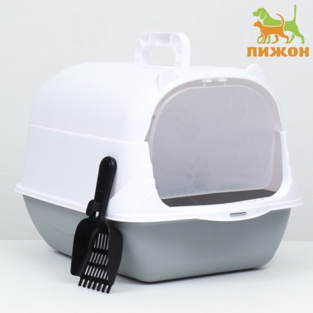 Domik toilet 35 x 50 x 35 cm, white-gray-1