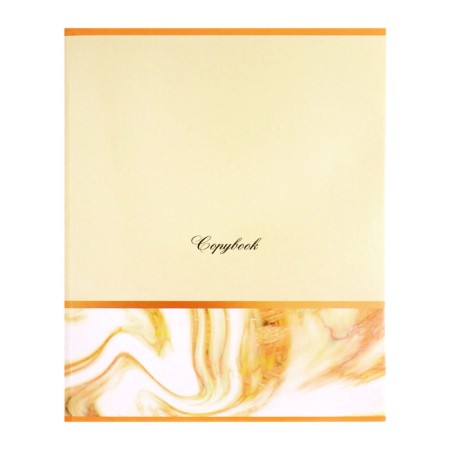 A notebook of 96 sheets in the Calligrata cage "Marble with a strip", cover coated cardboard, glossy lamination, block offset mix-3