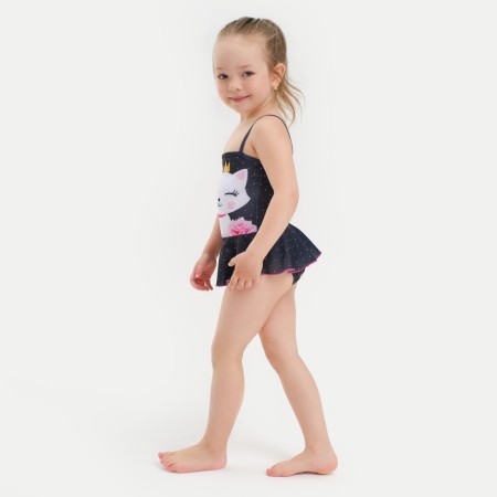 Children's swimsuit KAFTAN "Cat", height 110-116 (32), black-4
