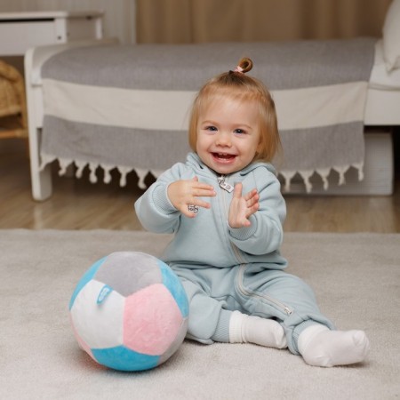 Soft toy "Ball" Football 1, with a rattle inside-2