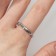 Ring "desire" smooth, dimensionless, silver color