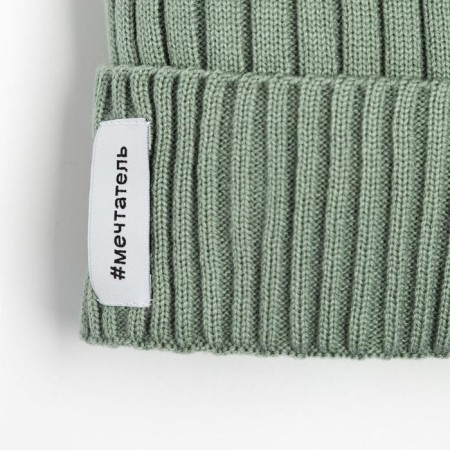 Children's hat, olive color, size 52-56-1