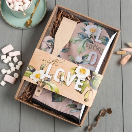 Love kitchen set, mittens-output 20x28cm, wooden shovel