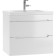 Domino Tumba Maestro under the Mario 60 sink, white gloss, suspended, with 2 upper boxes
