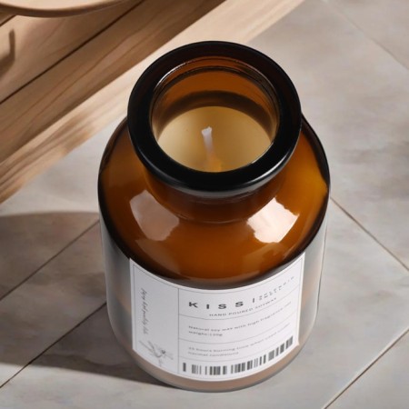 Gift set: diffuser 120 ml, aromatic candle, 120 gr, English pear and freesia-3