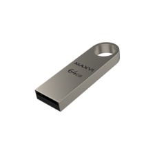 Flash drive maxvi mk, 64 GB, USB2.0, th he is up to 25 MB/s, PLO up to 15 Mb/s, silver