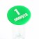 Sanding clock "Lambo", 1 minute, 9 x 2.5 cm, green