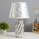 Dominica table lamp E14 40W white silver 22.5x22.5x40cm Risalux