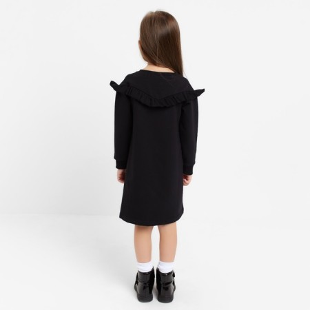 Dress with ruffles KAFTAN "BASIC Line" R.34 (122-128), black-2