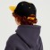Basebolka with a direct visor for the boy Minaku, size 56, black/yellow color