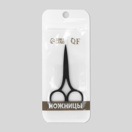 Scissors are manicure, straight, narrow, 9 cm, black color-4