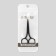 Scissors are manicure, straight, narrow, 9 cm, black color