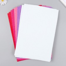 Set of terry foamiran 2 mm, 20x30 cm, (UP. 10 pcs), assorted No. 03