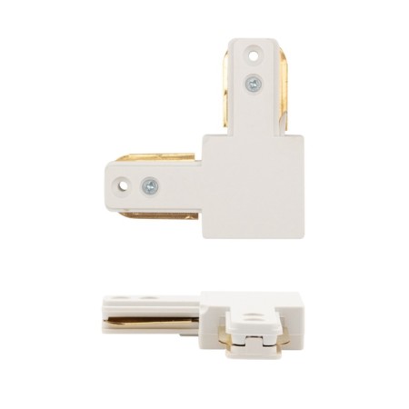 Connector for single-phase busbar L-shaped white Rexant-1