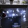 Garland "fringe" 1.8 × 0.5 m, IP20, dark thread, 48 LED, white glow, 8 modes, 220 V